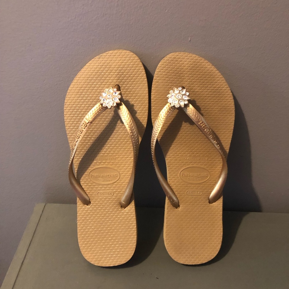 Havaianas slim crystal flip flop